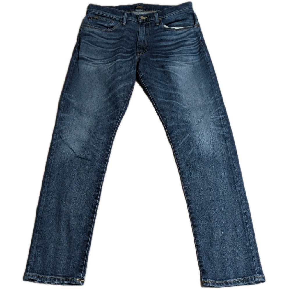 Polo Ralph Lauren Parkside Active‎ Taper Jeans Mens 32x32 Medium Wash Stretch